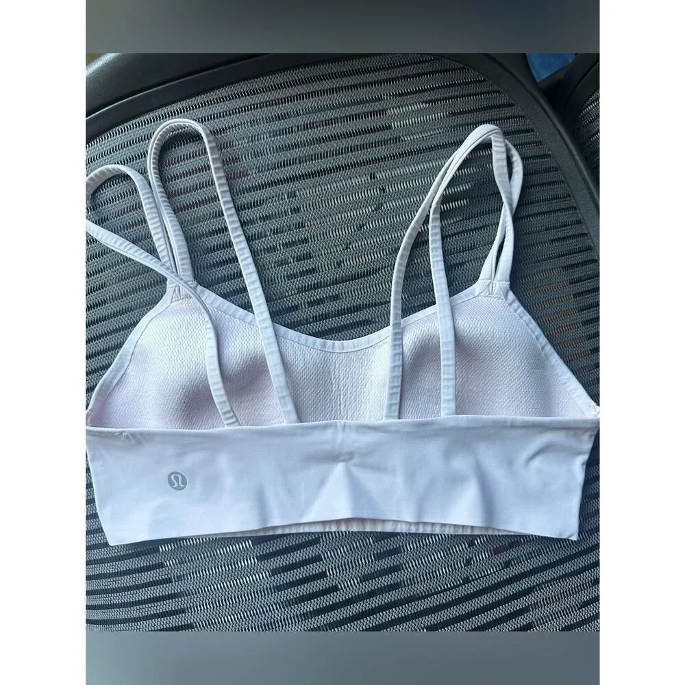 Size 6 - Bundle 2 lululemon athletica Double-Strap Sports Bras Black and Blush